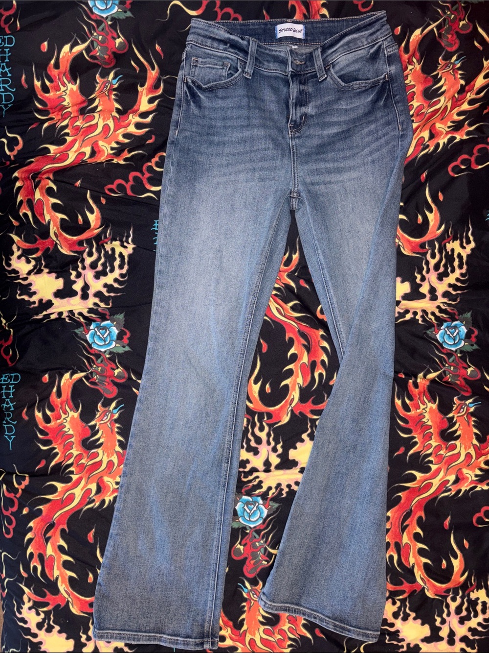 Studio Blue Jeans Light Blue Flare Jeans
